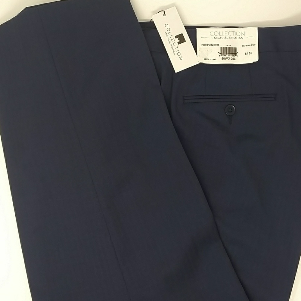 Michael Strahan Men's Grid Classic Fit Suit Pant